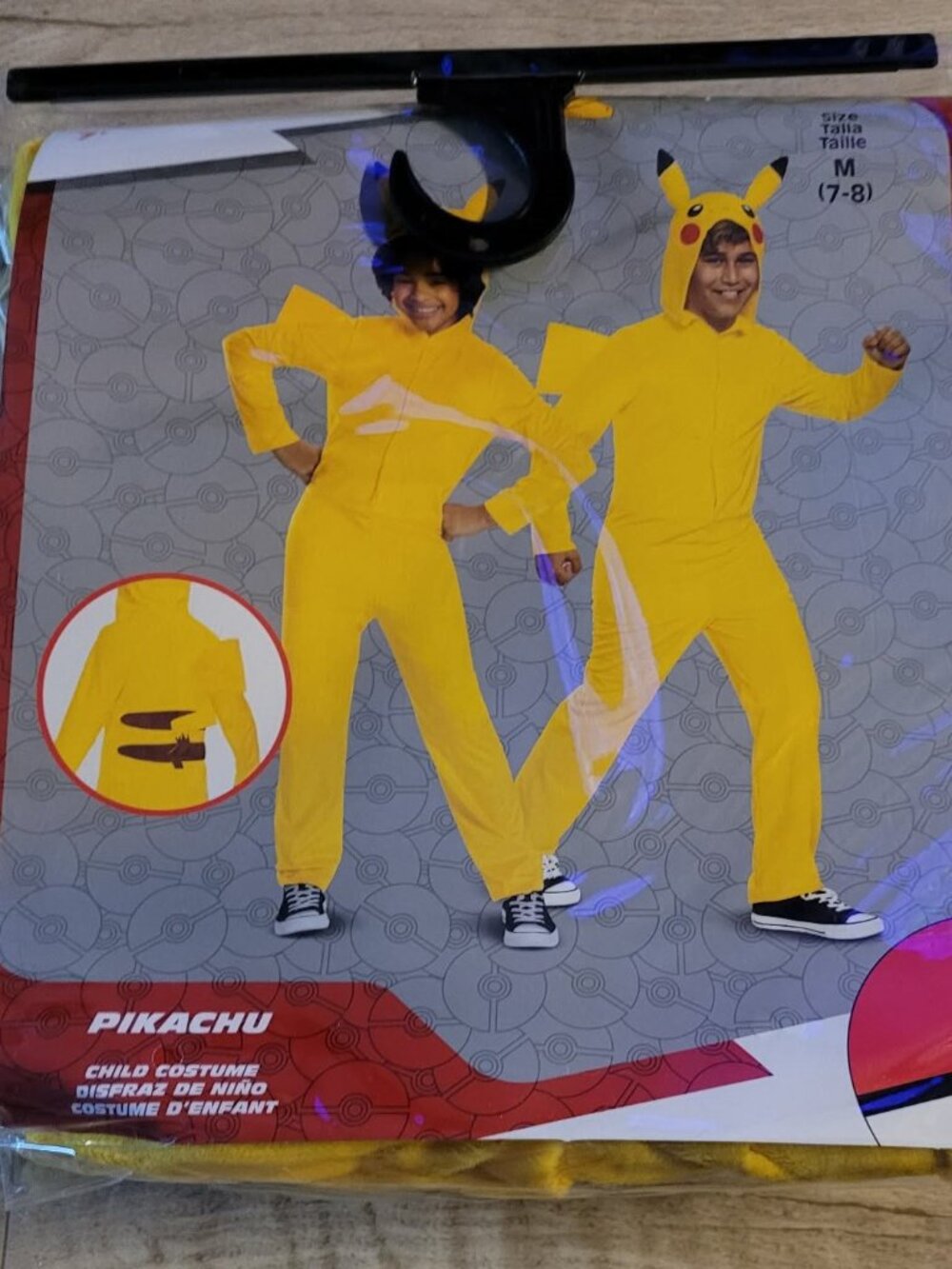 new disguise POKEMON PIKACHU child HALLOWEEN COSTUME sz M 7-8